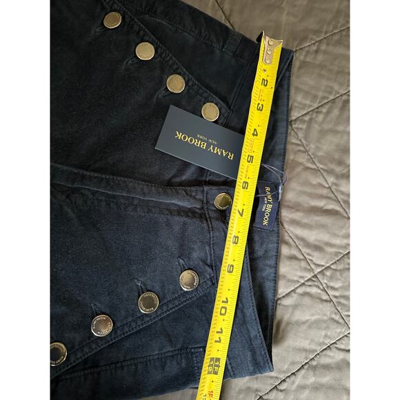 Ramy Brook Velveteen Helena Jeans Womens Size 25 Navy Flare Leg Skinny New - Picture 4 of 11